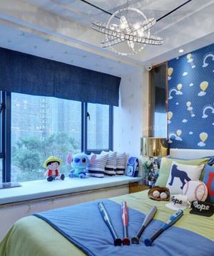 儿童卧室大飘窗设计效果图