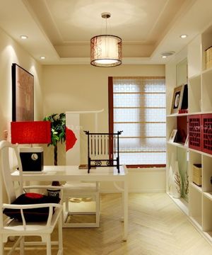 书房博古架设计图片