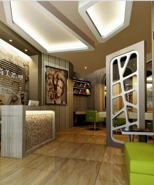 2025最新理发店装修风格效果图