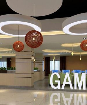 2025网吧吊顶造型设计图