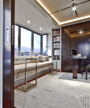 2025家装书房飘窗垫装修效果图片