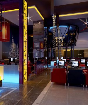 2025现代风格网吧桌椅设计图