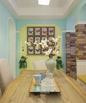 2025美式风格彩色墙面装修效果图片