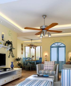 2025地中海风格彩色墙面装修效果图片