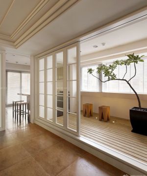 家装客厅阳台隔断推拉门隔断设计