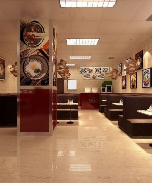 2025个性中式快餐店小餐桌设计图片