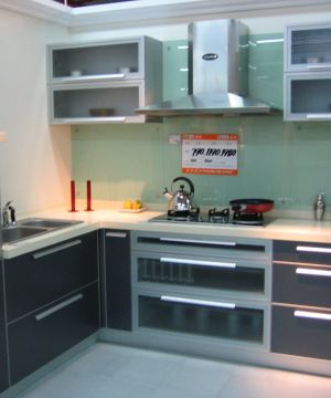 最新灰色橱柜展厅设计效果图