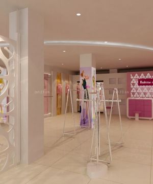现代温馨特色服装店设计甜美可人设计效果图