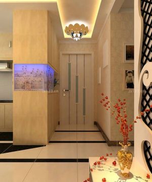 2025进门玄关白色门装修案例