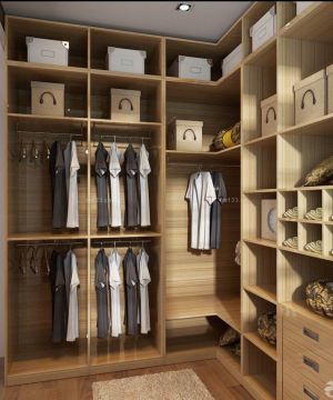 2025现代设计风格阁楼衣帽间装饰陈列图