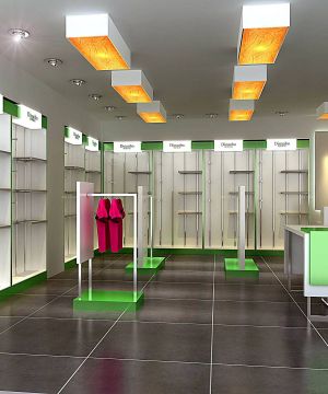 小型孕婴服装店货架效果图欣赏
