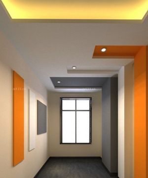 创意家居客厅过道吊顶造型设计图片大全