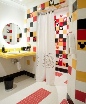 时尚绚丽风格瓷砖壁画装修实景图欣赏