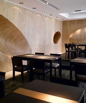 中式快餐店背景墙设计效果图欣赏