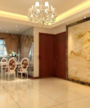 2025最新欧式风格餐厅大理石踢脚线装修设计图片