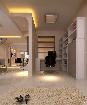 2025家装书房组合书柜设计案例