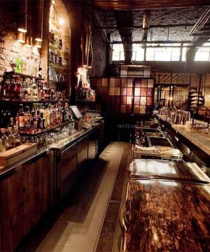 美式风格特色酒吧装修实景图欣赏2025