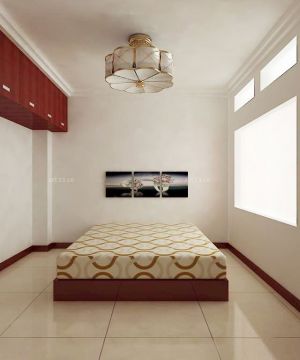 2025小卧室红色踢脚线装修图片