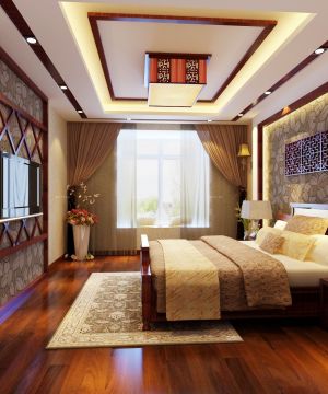 2025卧室红色踢脚线设计效果图欣赏