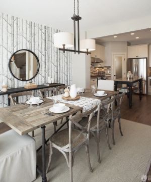 2025家庭室内折叠餐桌装潢图片欣赏