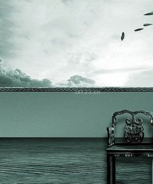 中式新古典风格围墙护栏设计图