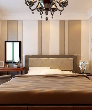 最新 45平米小户型卧室隐形门装修设计效果图