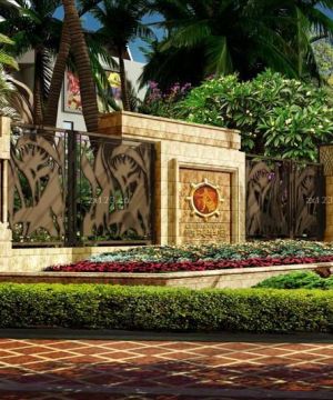 美式小别墅欧式围墙图片