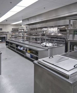 2025酒店厨房不锈钢橱柜效果图片