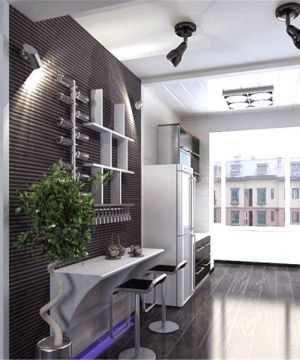 厨现代厨房吧台高凳设计图片