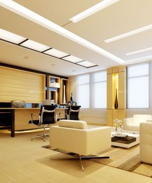 2025最新写字楼经理办公室装饰图