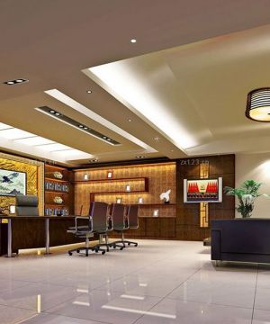 董事长办公室办公桌植物摆放效果图大全