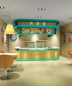 最新甜蜜温馨奶茶店装修设计图