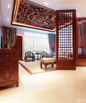 创意中式屏风隔断折叠屏风隔断效果图片