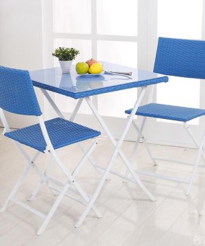 简约风格阳台塑胶茶几装潢效果图欣赏