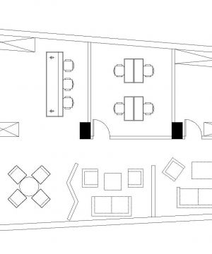 2025简约私营小服装店服装店店铺平面图