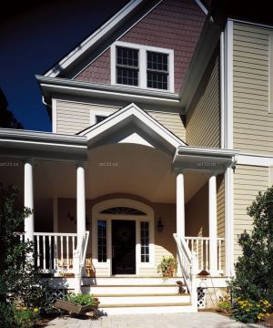 农村二层小别墅大门设计图片