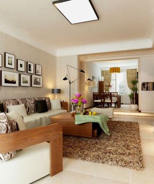 2025室内客厅木质沙发装修效果图片大全