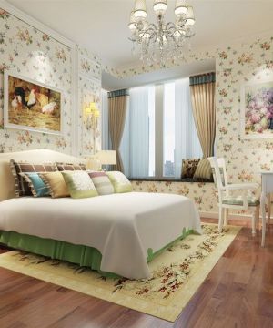 四室一厅卧室家装壁纸装修效果图