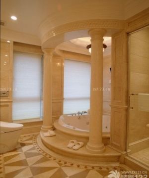 2025复古风格卫浴瓷砖最新装修效果图