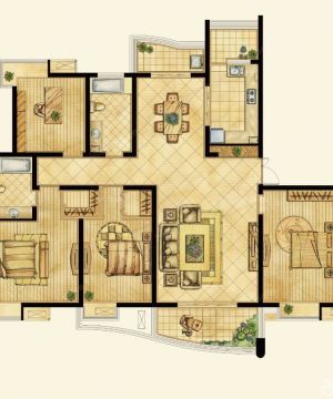 2025最新四室两厅室内平面图欣赏