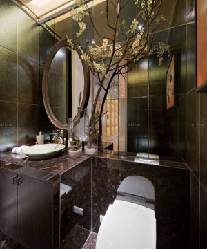 2025最新80平方美发店卫生间装修效果图