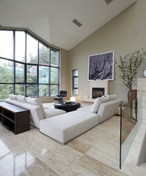 2025现代时尚客厅地面装修图片大全