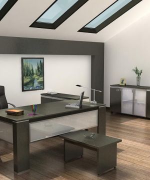 2025沉稳装修办公室装饰品效果图片样板