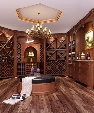 2025古典别墅酒柜最新设计图片