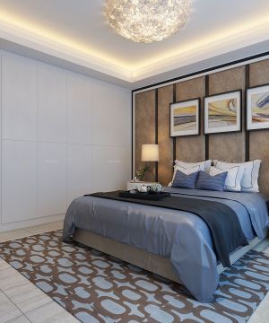 四室两厅两卫床头背景墙装修效果图片大全