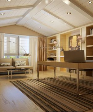 2025现代中式书房家具装修图片