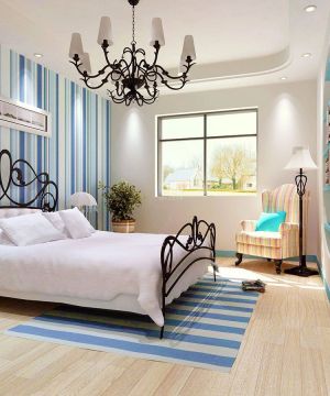 家庭别墅儿童房铁艺床设计图片欣赏