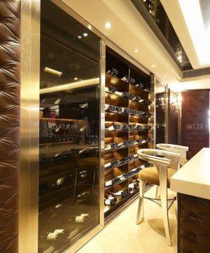 最新低调奢华客厅酒柜装修效果图片大全