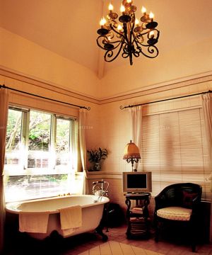 田园风格家庭浴室装修效果图片