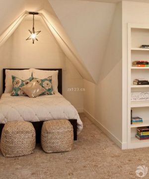 2025美式乡村90平带平顶阁楼小户型装修效果图欣赏